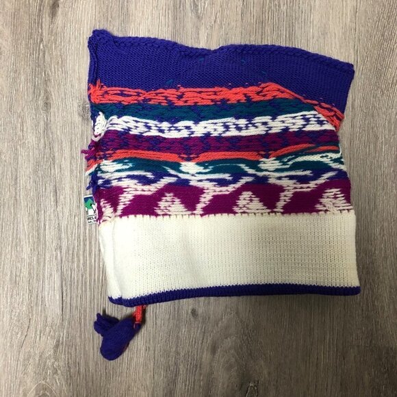 Vintage Mountain Ladies and Ewe Hat 100% Wool Handmade Chunky Knit Ski Cap - Picture 7 of 7